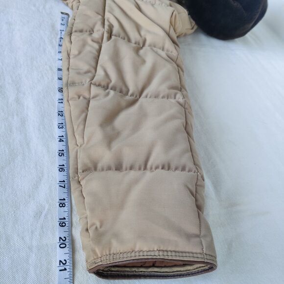 Vintage RefrigiWear 612 Freezer Coat Tan Fur Collar 3XL–4XL 60" Chest USA 70s/80 - Picture 11 of 15